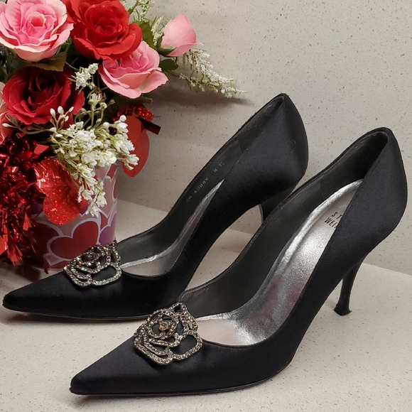 STUART WEITZMAN Embellished Heels (sz 8M) - Picture 1 of 9